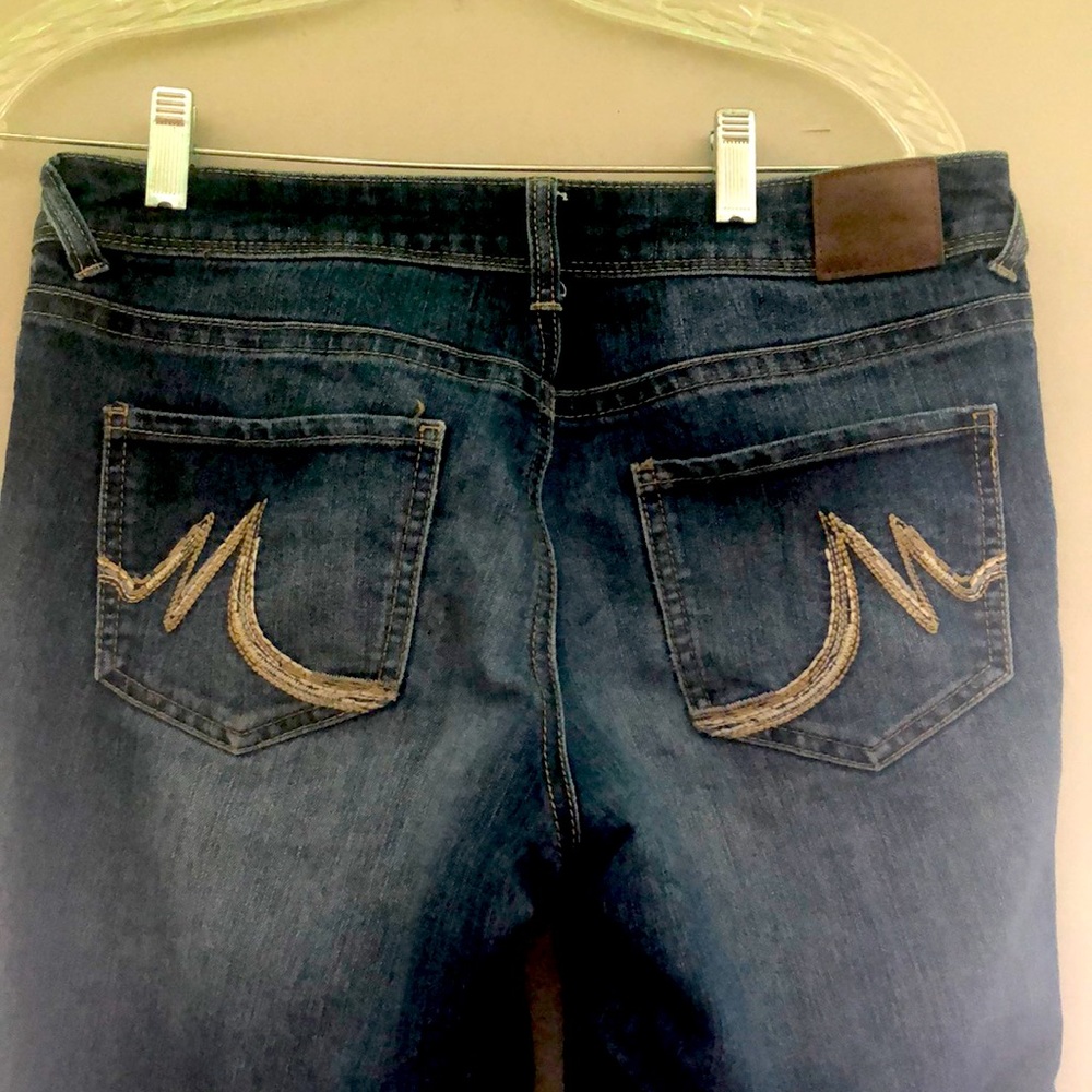 Full denim bootcut jeans